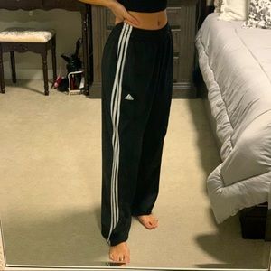 Adidas wide leg sweat pants
